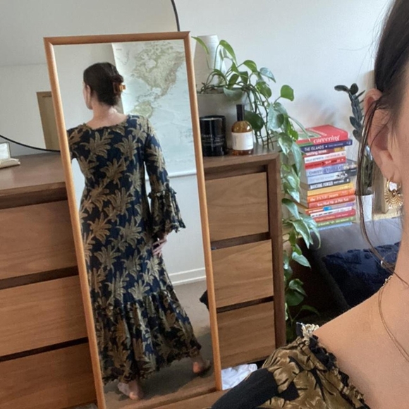 Oneseason Australia Indi Palma cotton voile bell sleeve maxi dress - Picture 10 of 10